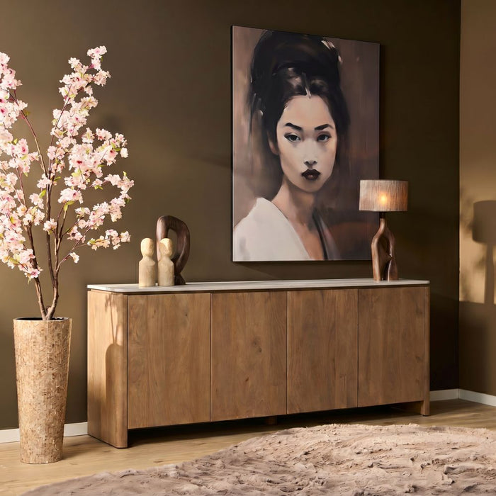STARFURN Dressoir Dallas Naturel Mangohout 210 cm-Dressoirs-Starfurn