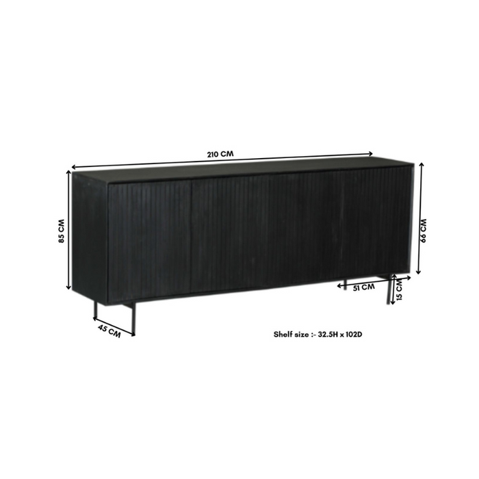 STARFURN Dressoir Madison 210 cm 210x45x85 cm-Dressoirs-Starfurn