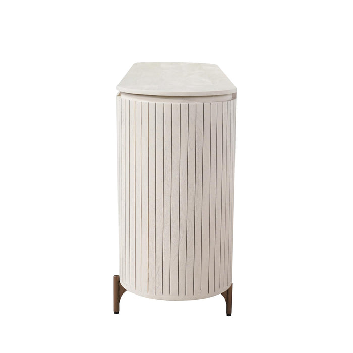 STARFURN Dressoir Solana Zand Mangohout 165 cm-Dressoirs-Starfurn