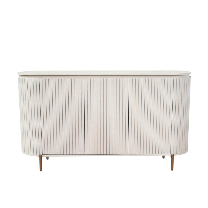 STARFURN Dressoir Solana Zand Mangohout 165 cm-Dressoirs-Starfurn