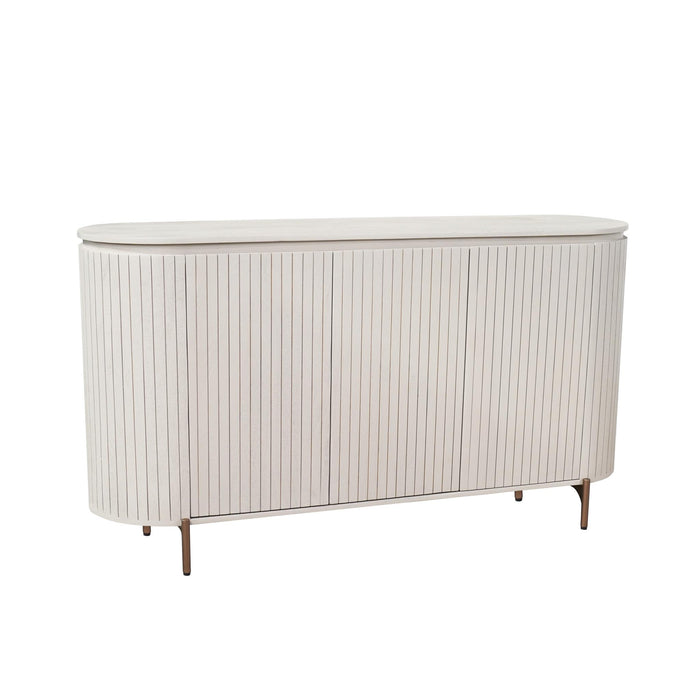 STARFURN Dressoir Solana Zand Mangohout 165 cm-Dressoirs-Starfurn