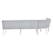 STARFURN Eetkamerbank Riff 70 cm element Beige 70x69x87 cm-Eetkamerbanken-Starfurn