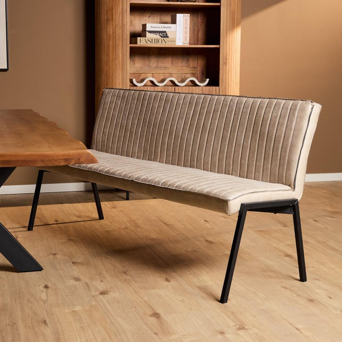 STARFURN Eetkamerbank Tivoli Bull 185 cm Beige 185x56x88 cm-Eetkamerbanken-Starfurn