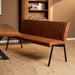 STARFURN Eetkamerbank Tivoli Bull 185 cm Cognac 185x56x88 cm-Eetkamerbanken-Starfurn