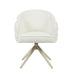 STARFURN Eetkamerstoel Bella Off Wit Poot Zand Met armleuning 64x65x83 cm-Eetkamerstoelen-Starfurn