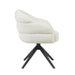 STARFURN Eetkamerstoel Bella Off Wit Poot Zwart Met armleuning 64x65x83 cm-Eetkamerstoelen-Starfurn