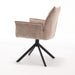 STARFURN Eetkamerstoel Dani Fluweel Beige 65x56x85 cm-Eetkamerstoelen-Starfurn