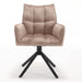 STARFURN Eetkamerstoel Dani Fluweel Beige 65x56x85 cm-Eetkamerstoelen-Starfurn