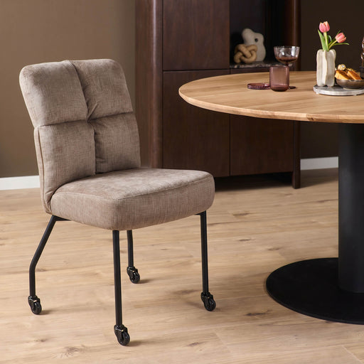 STARFURN Eetkamerstoel Dave Taupe-Eetkamerstoelen-Starfurn