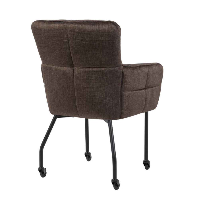 STARFURN Eetkamerstoel Dave met armleuning Bruin-Eetkamerstoelen-Starfurn