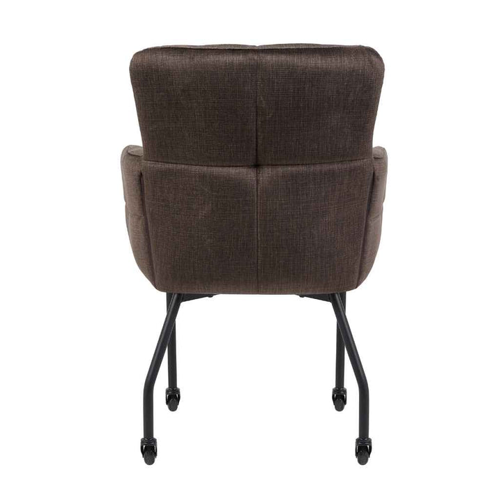 STARFURN Eetkamerstoel Dave met armleuning Bruin-Eetkamerstoelen-Starfurn