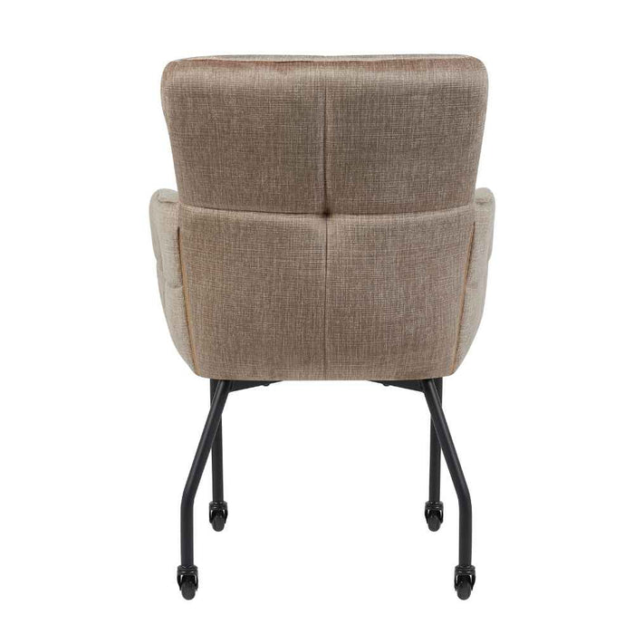 STARFURN Eetkamerstoel Dave met armleuning Taupe-Eetkamerstoelen-Starfurn