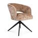 STARFURN Eetkamerstoel Demi | Cinnamon | Poot Black | Met armleuning-Eetkamerstoelen-Starfurn