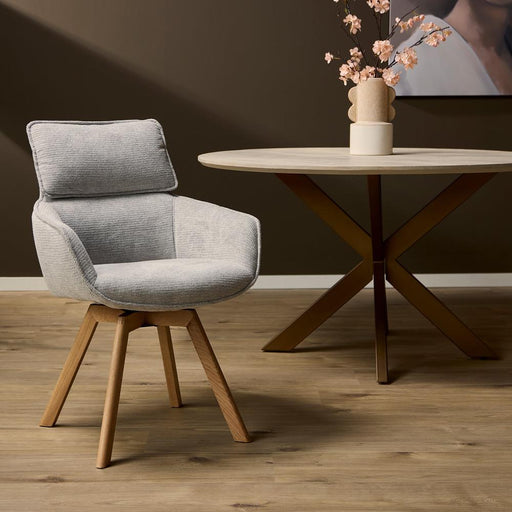STARFURN Eetkamerstoel Eetkamerstoe Jona Taupe 59x64.5x91 cm-Eetkamerstoelen-Starfurn