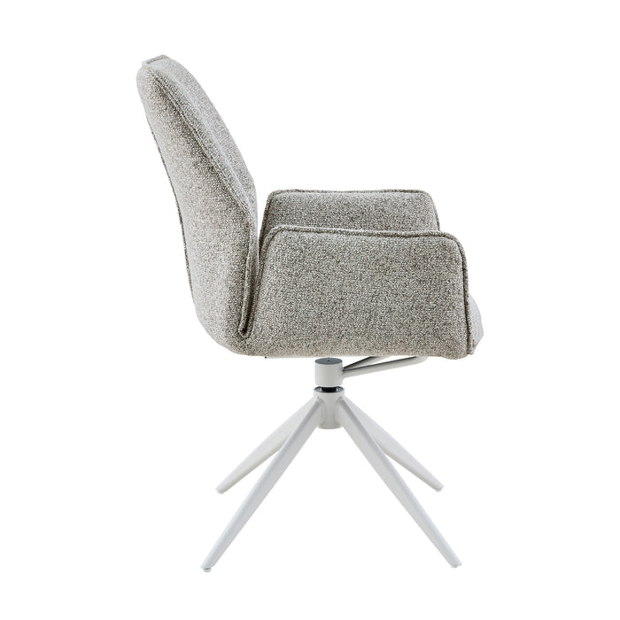 STARFURN Eetkamerstoel Hera Beige Met armleuning 63x63x83 cm-Eetkamerstoelen-Starfurn
