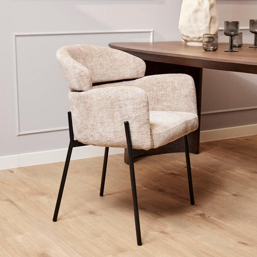 STARFURN Eetkamerstoel Otis Beige 57x60.5x85 cm-Eetkamerstoelen-Starfurn