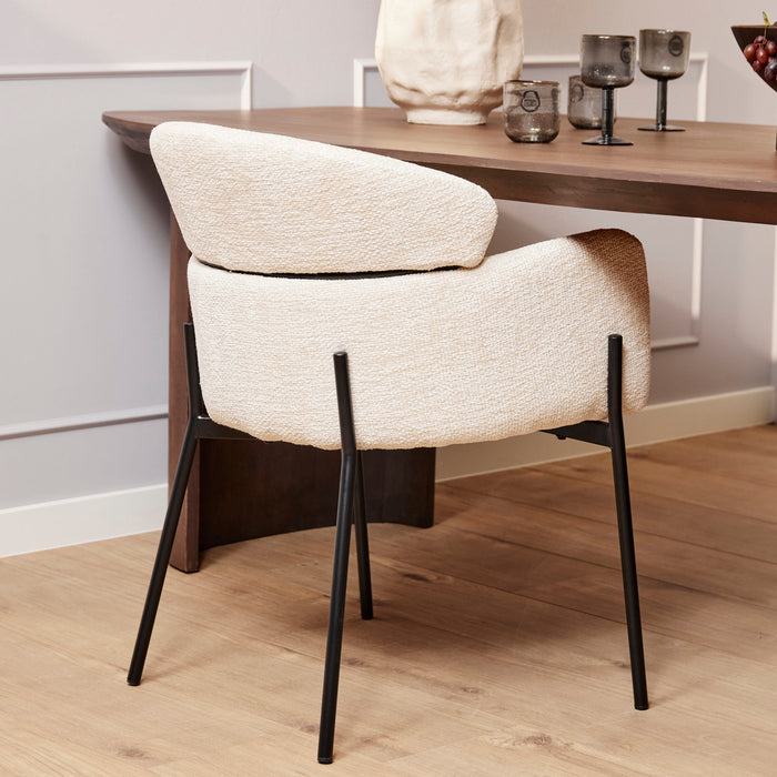 STARFURN Eetkamerstoel Otis Wit 57x60.5x85 cm-Eetkamerstoelen-Starfurn