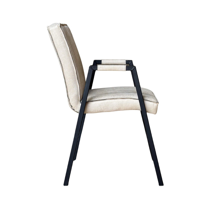 STARFURN Eetkamerstoel Tivoli Bull Beige Met armleuning 52x56x88 cm-Eetkamerstoelen-Starfurn
