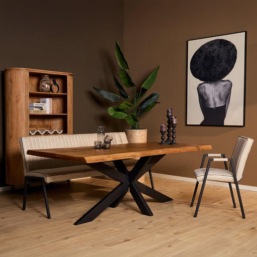 STARFURN Eettafel Boomstamtafel Boston 220 cm 220x100x76 cm-Eettafels-Starfurn