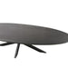 STARFURN Eettafel Brandy Zwart 210 cm Ovaal 210x100x76 cm-Eettafels-Starfurn