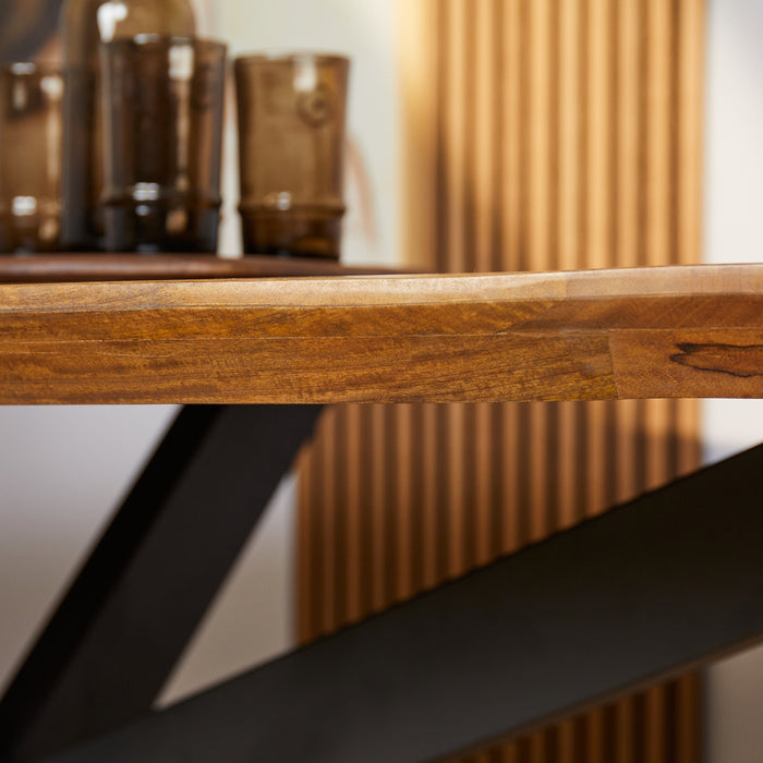 STARFURN Eettafel Eetkamertafel Brandy Ovaal 240 cm 240x110x76 cm-Eettafels-Starfurn