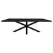 STARFURN Eettafel Eetkamertafel Denver Zwart Rechthoek 240 cm-Eettafels-Starfurn