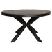 STARFURN Eettafel Eetkamertafel Denver Zwart Rond 110 cm 110x110x76 cm-Eettafels-Starfurn