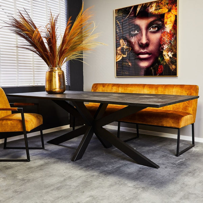 STARFURN Eettafel Eetkamertafel New York Rechthoek 200 cm 200x100x76 cm-Eettafels-Starfurn