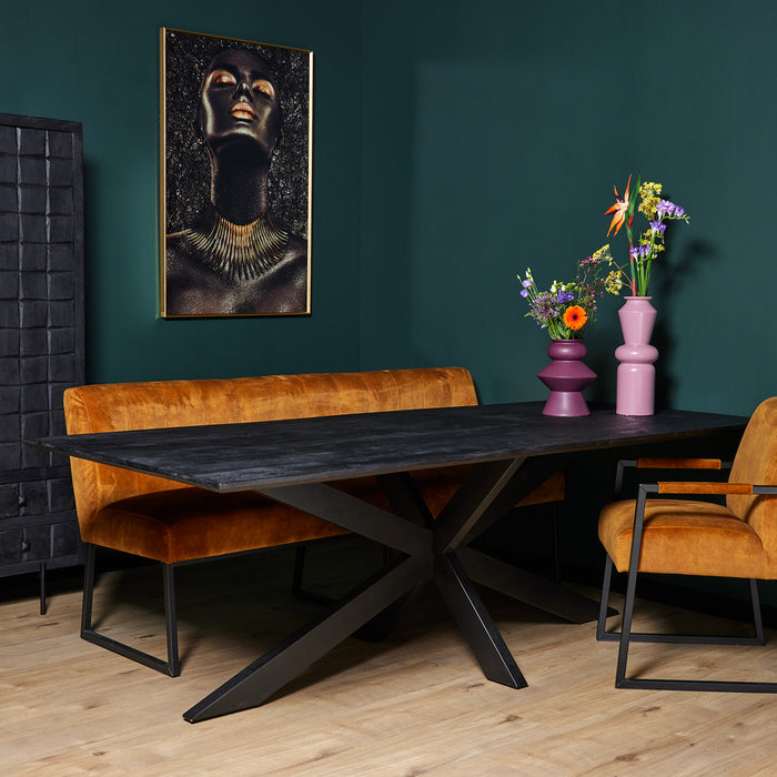 STARFURN Eettafel Eetkamertafel New York Rechthoek 200 cm 200x100x76 cm-Eettafels-Starfurn