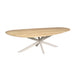 STARFURN Eettafel Eiken eettafel Cloud 240 cm Naturel Poot Zand-Eettafels-Starfurn