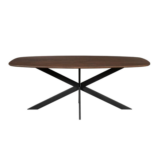 STARFURN Eettafel Eiken eettafel Ferris Deens Ovaal 180 cm Bruin-Eettafels-Starfurn