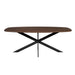 STARFURN Eettafel Eiken eettafel Ferris Deens Ovaal 180 cm Bruin-Eettafels-Starfurn