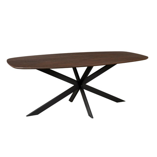STARFURN Eettafel Eiken eettafel Ferris Deens Ovaal 180 cm Bruin-Eettafels-Starfurn