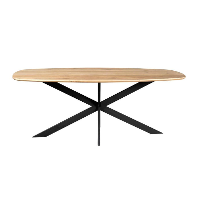 STARFURN Eettafel Eiken eettafel Ferris Deens Ovaal 180 cm Naturel-Eettafels-Starfurn