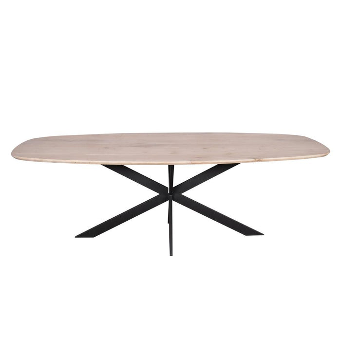 STARFURN Eettafel Eiken eettafel Ferris Deens Ovaal 200 cm Naturel-Eettafels-Starfurn