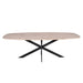 STARFURN Eettafel Eiken eettafel Ferris Deens Ovaal 200 cm Naturel-Eettafels-Starfurn