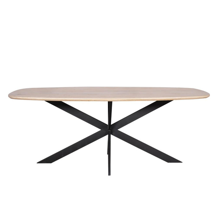 STARFURN Eettafel Eiken eettafel Ferris Deens Ovaal 200 cm Naturel-Eettafels-Starfurn