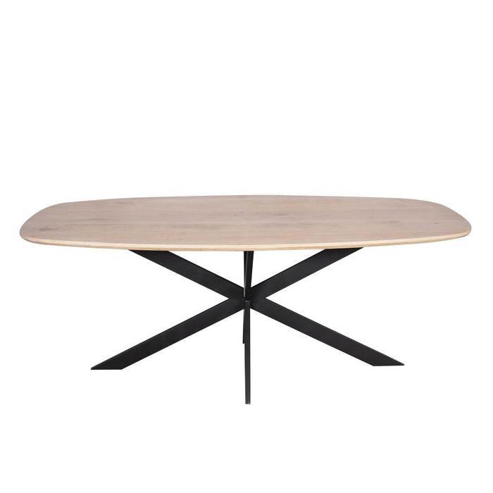 STARFURN Eettafel Eiken eettafel Ferris Deens Ovaal 200 cm Naturel-Eettafels-Starfurn
