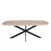 STARFURN Eettafel Eiken eettafel Ferris Deens Ovaal 200 cm Naturel-Eettafels-Starfurn