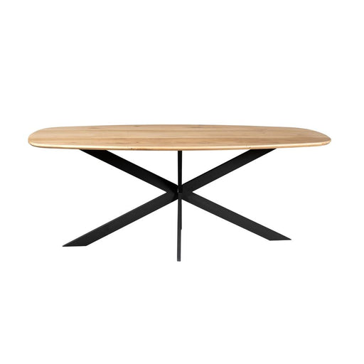 STARFURN Eettafel Eiken eettafel Ferris Deens Ovaal 200 cm Naturel-Eettafels-Starfurn