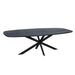 STARFURN Eettafel Eiken eettafel Ferris Deens Ovaal 200 cm Zwart-Eettafels-Starfurn