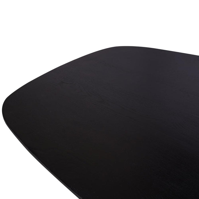 STARFURN Eettafel Eiken eettafel Ferris Deens Ovaal 200 cm Zwart-Eettafels-Starfurn