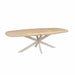 STARFURN Eettafel Eiken eettafel Ferris Deens Ovaal 240 cm Naturel Poot-Eettafels-Starfurn