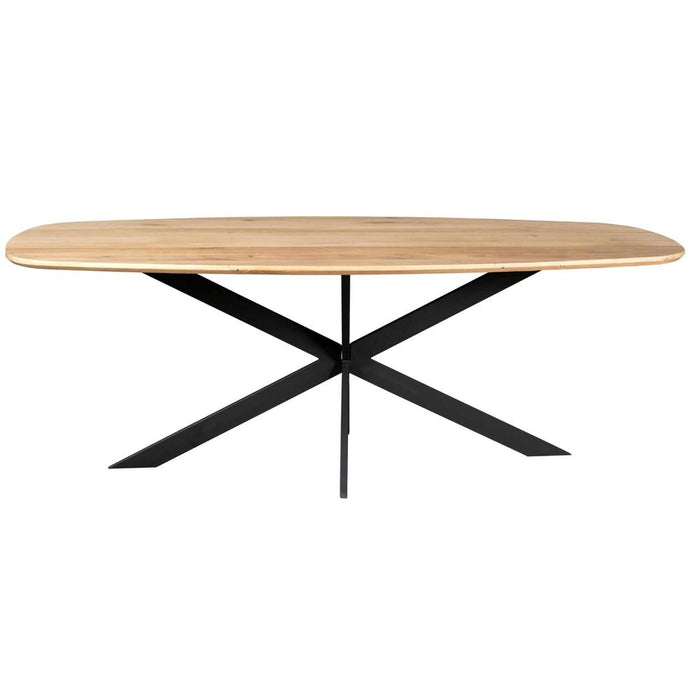 STARFURN Eettafel Eiken eettafel Ferris Deens Ovaal 280 cm Naturel-Eettafels-Starfurn