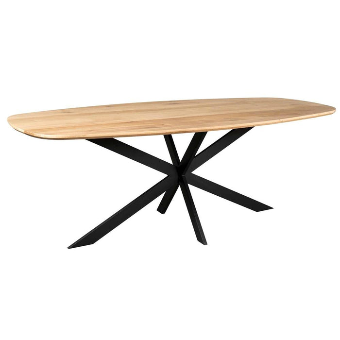 STARFURN Eettafel Eiken eettafel Ferris Deens Ovaal 280 cm Naturel-Eettafels-Starfurn