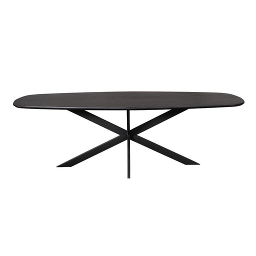 STARFURN Eettafel Eiken eettafel Ferris Deens Ovaal 280 cm Zwart-Eettafels-Starfurn