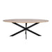 STARFURN Eettafel Eiken eettafel Ferris Ovaal 210 cm Naturel 210x100x76 cm-Eettafels-Starfurn