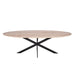 STARFURN Eettafel Eiken eettafel Ferris Ovaal 210 cm Naturel 210x100x76 cm-Eettafels-Starfurn
