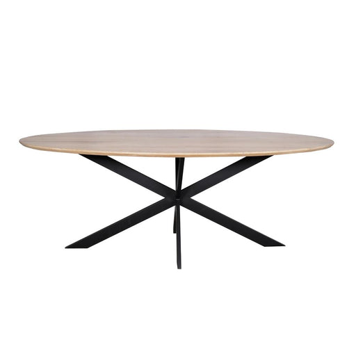 STARFURN Eettafel Eiken eettafel Ferris Ovaal 240 cm Naturel 240x110x76 cm-Eettafels-Starfurn