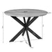 STARFURN Eettafel Eiken eettafel Ferris Rond 110 cm Bruin 110x110x76 cm-Eettafels-Starfurn